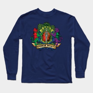 Blue Fern Variant - Eternian Royalty Crest Long Sleeve T-Shirt